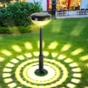 2x Lampa solarna ogrodowa rysuje koliste pierścienie ciepłego światła 2x Lampa solarna ogrodowa rysuje koliste pierścienie ciepłego światła