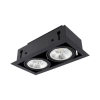 Oprawa halogenowa AR111 GU10 podwójna czarna 35W IP20 do wnętrz Oprawa halogenowa AR111 GU10 podwójna czarna 35W IP20 do wnętrz
